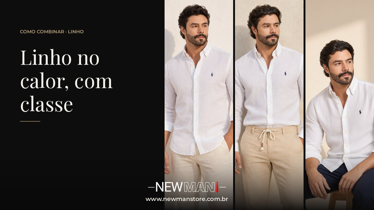 Camisa de linho masculina: como usar no calor sem perder a elegância